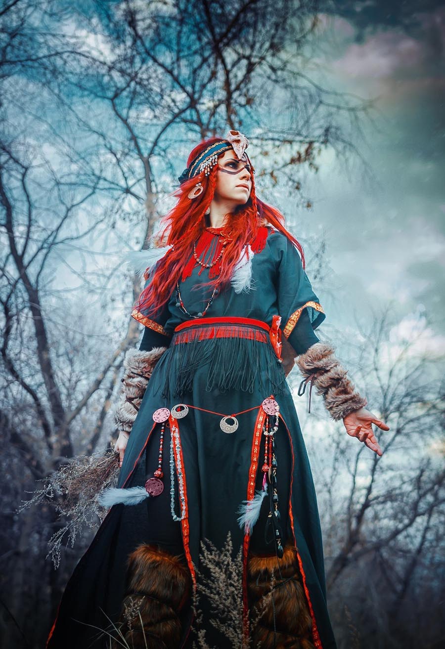 Girls in Slavic costumes underwear in Semarang